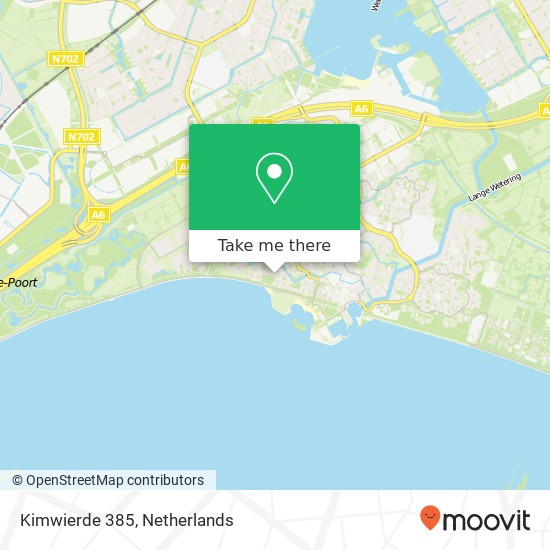 Kimwierde 385, 1353 ET Almere-Haven kaart