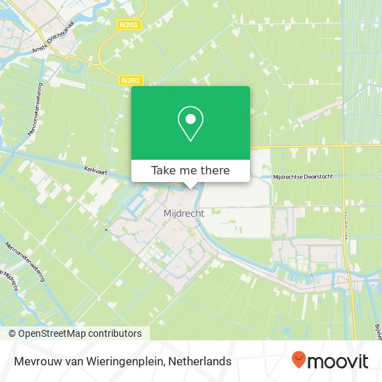 Mevrouw van Wieringenplein, 3641 Mijdrecht kaart