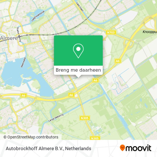 Autobrockhoff Almere B.V. kaart