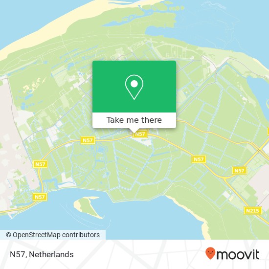 N57, N57, Goedereede, Nederland kaart