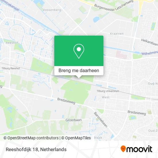 Reeshofdijk 18 kaart