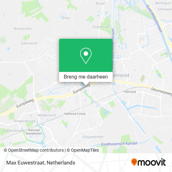 Max Euwestraat kaart