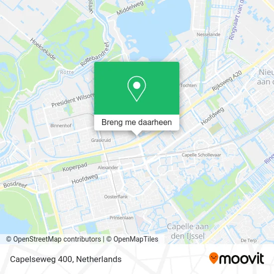 Capelseweg 400 kaart