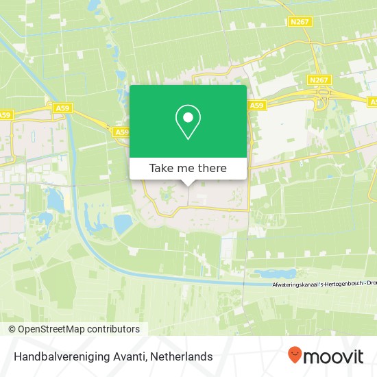 Handbalvereniging Avanti, Torenstraat kaart