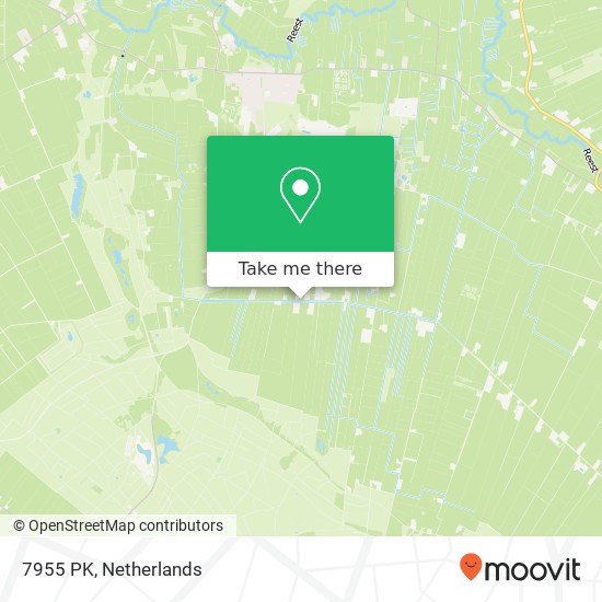 7955 PK, 7955 PK IJhorst, Nederland kaart
