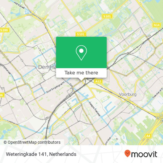 Weteringkade 141, 2515 AN Den Haag kaart