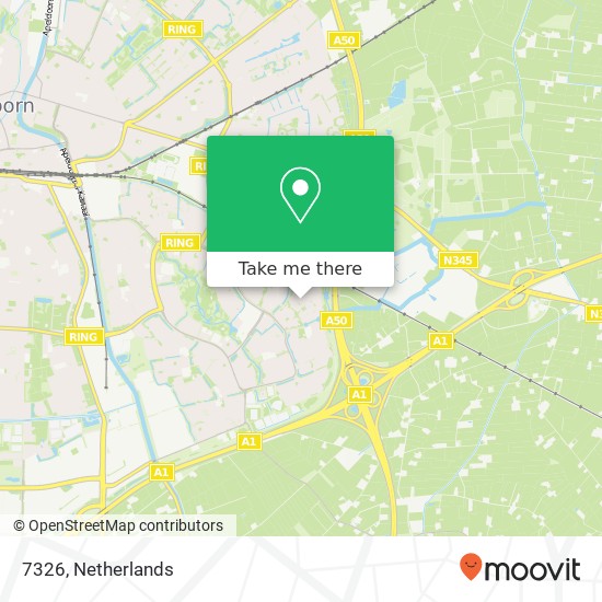 7326, 7326 Apeldoorn, Nederland kaart