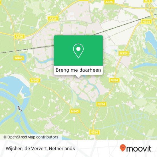 Wijchen, de Ververt kaart