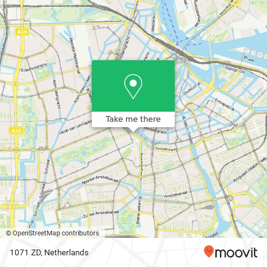 1071 ZD, 1071 ZD Amsterdam, Nederland kaart