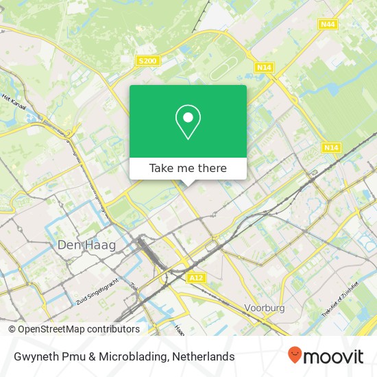 Gwyneth Pmu & Microblading, Bezuidenhoutseweg 243 kaart