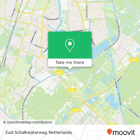 Zuid Schalkwijkerweg, 2034 Haarlem kaart