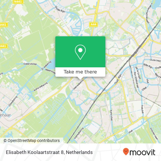 Elisabeth Koolaartstraat 8, 2331 DH Leiden kaart