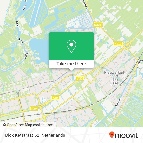 Dick Ketstraat 52, 3059 WC Rotterdam kaart