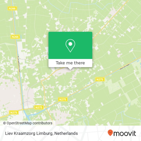 Liev Kraamzorg Limburg, Buizerdstraat 4 kaart