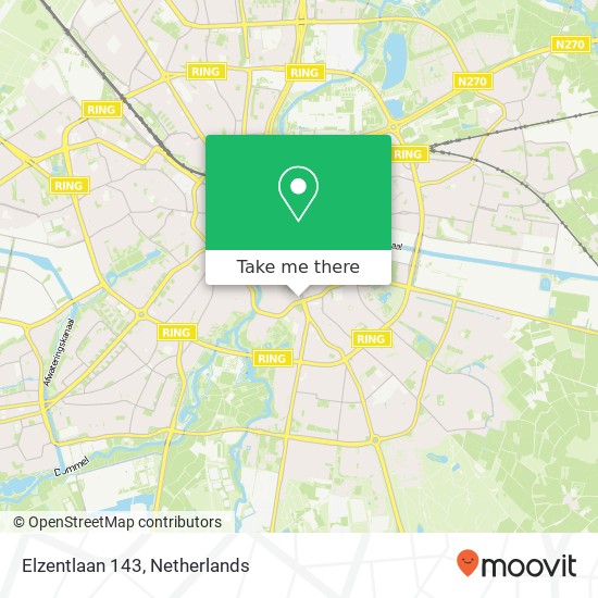 Elzentlaan 143, 5611 LL Eindhoven kaart