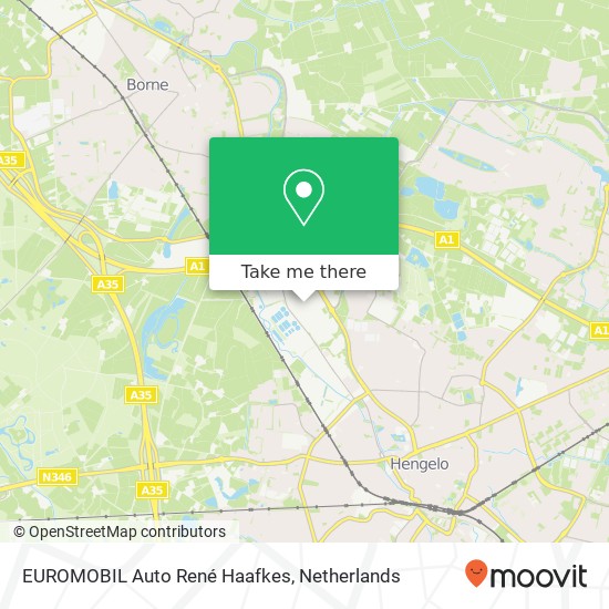 EUROMOBIL Auto René Haafkes, Hassinkweg 11 kaart