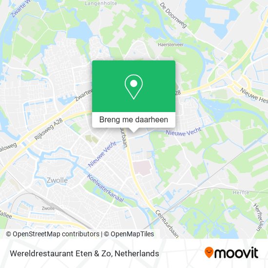 Wereldrestaurant Eten & Zo kaart