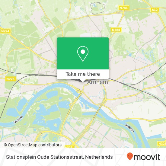 Stationsplein Oude Stationsstraat, 6811 Arnhem kaart
