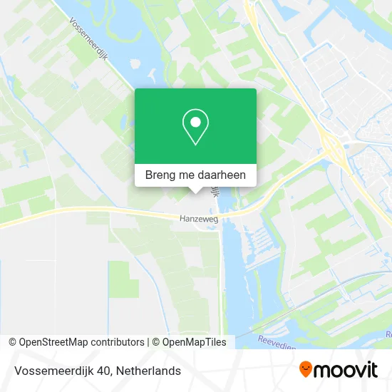 Vossemeerdijk 40 kaart