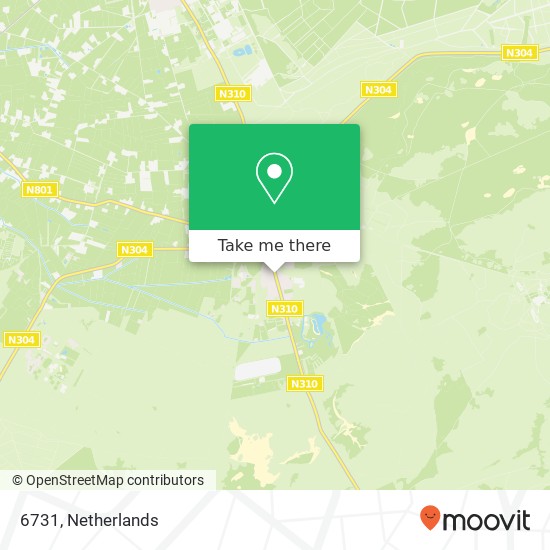 6731, 6731 Otterlo, Nederland kaart