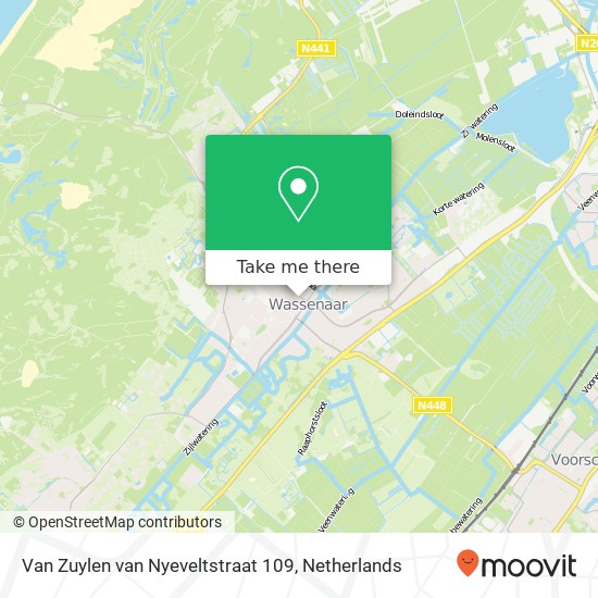 Van Zuylen van Nyeveltstraat 109, 2242 AL Wassenaar kaart