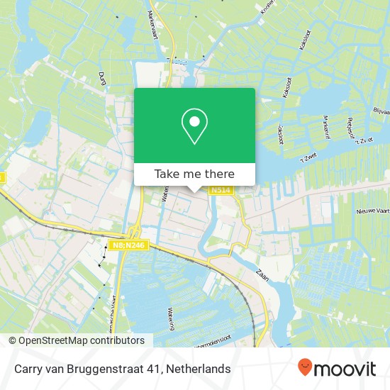 Carry van Bruggenstraat 41, 1521 MK Wormerveer kaart