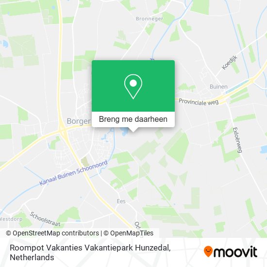Roompot Vakanties Vakantiepark Hunzedal kaart