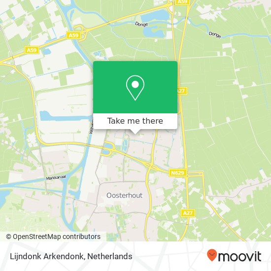 Lijndonk Arkendonk, 4907 XT Oosterhout kaart