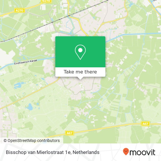 Bisschop van Mierlostraat 1e, 5731 GA Mierlo kaart