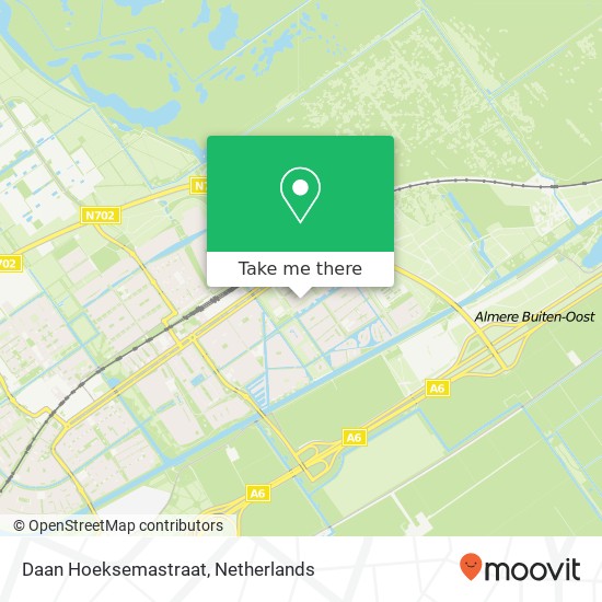 Daan Hoeksemastraat, Daan Hoeksemastraat, 1336 Almere, Nederland kaart