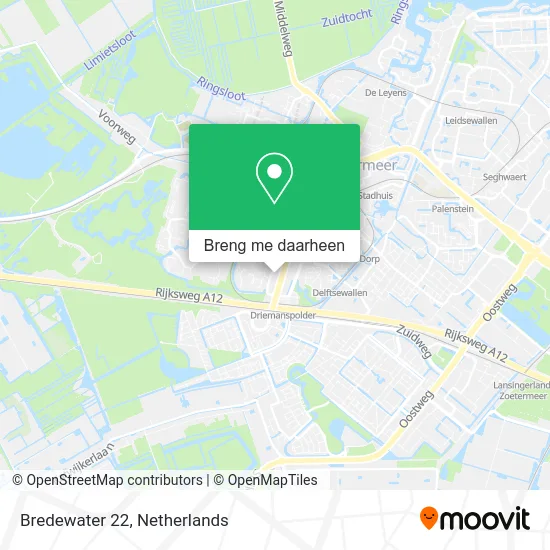Bredewater 22 kaart