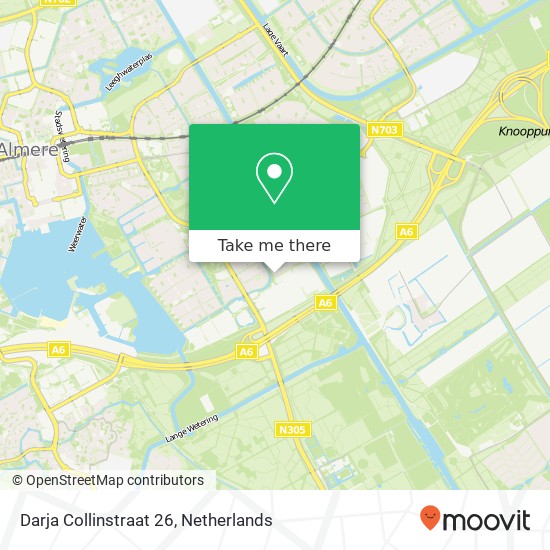 Darja Collinstraat 26, 1326 TN Almere-Stad kaart