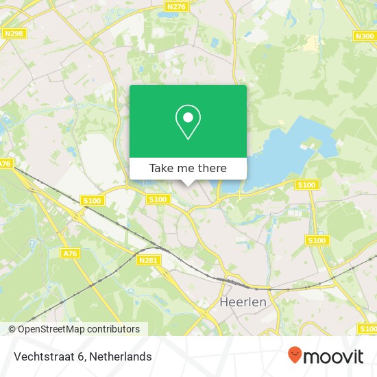Vechtstraat 6, 6413 VZ Heerlen kaart