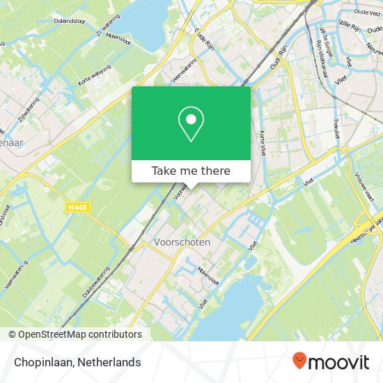 Chopinlaan, 2253 Voorschoten kaart