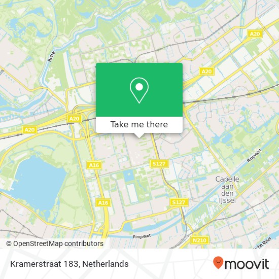 Kramerstraat 183, 3067 RD Rotterdam kaart