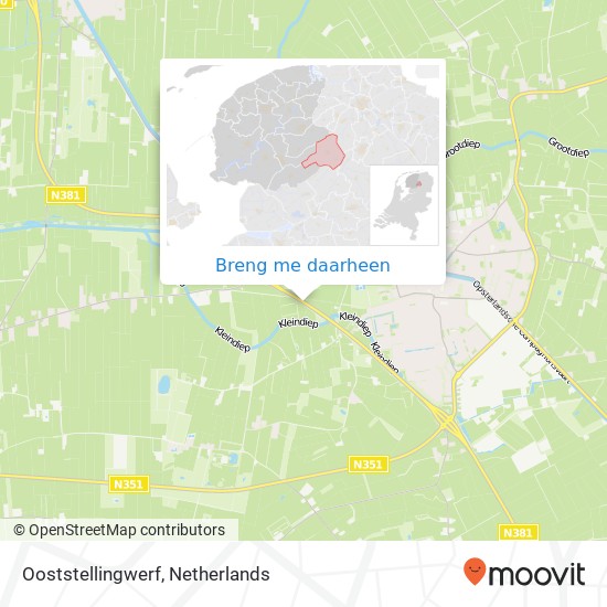 Ooststellingwerf, Ooststellingwerf, Nederland kaart