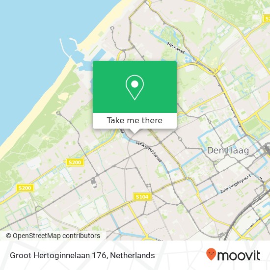 Groot Hertoginnelaan 176, 2517 EV Den Haag kaart