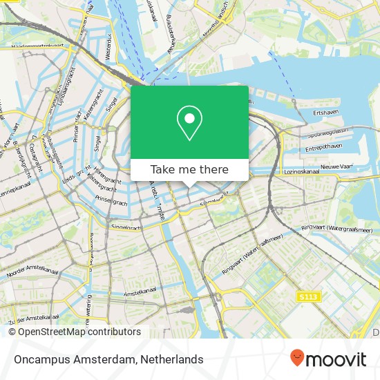 Oncampus Amsterdam, Roetersstraat 11 kaart