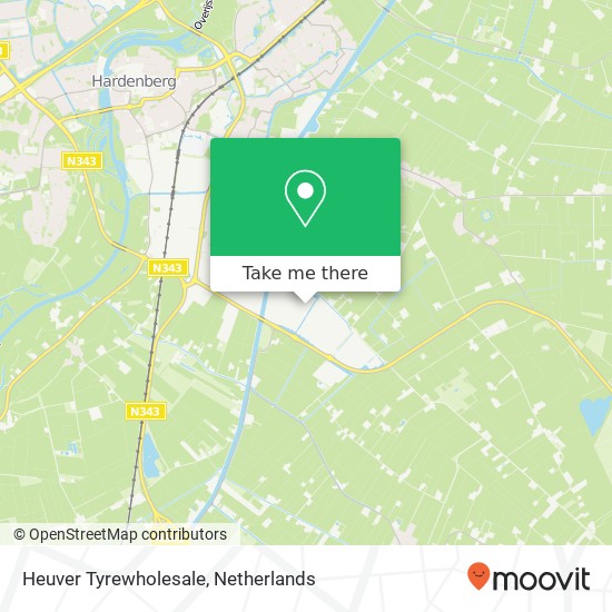 Heuver Tyrewholesale, Zwedenweg 17 kaart