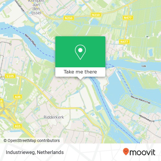 Industrieweg, 2983 Ridderkerk kaart