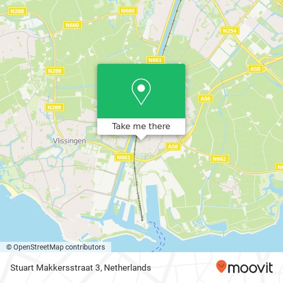 Stuart Makkersstraat 3, 4388 GB Oost-Souburg kaart