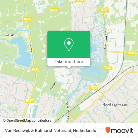 Van Reeuwijk & Bokhorst Notariaat, Keizelbos 1 kaart