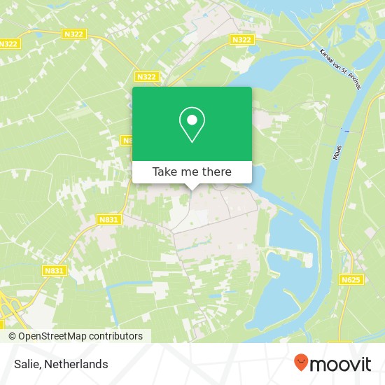 Salie, Salie, 5331 Kerkdriel, Nederland kaart