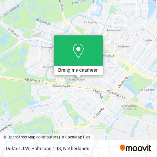 Dokter J.W. Paltelaan 103 kaart
