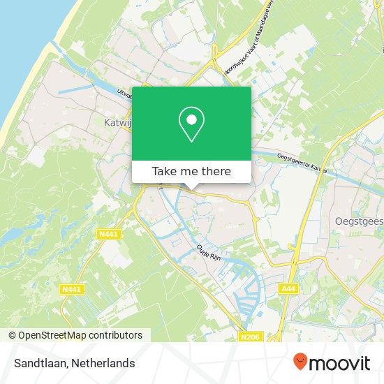 Sandtlaan, Sandtlaan, Nederland kaart