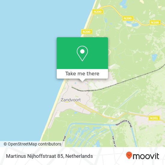 Martinus Nijhoffstraat 85, 2041 NT Zandvoort kaart