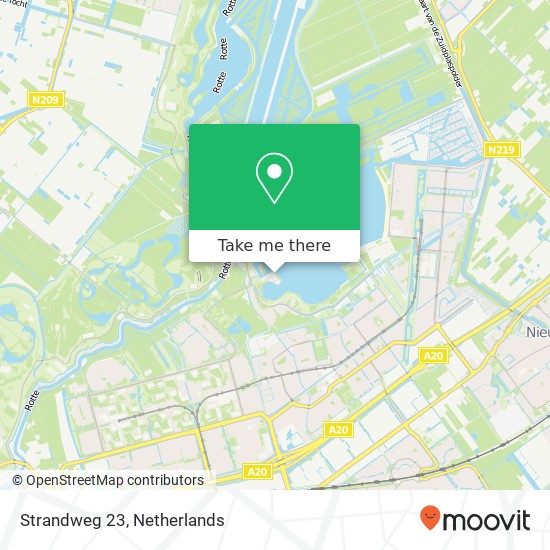 Strandweg 23, Strandweg 23, • 3761 DM Zevenhuizen, Nederland kaart