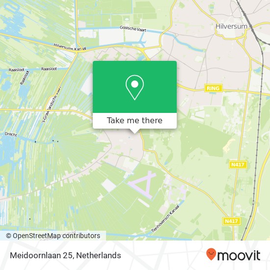 Meidoornlaan 25, 1231 CA Loosdrecht kaart