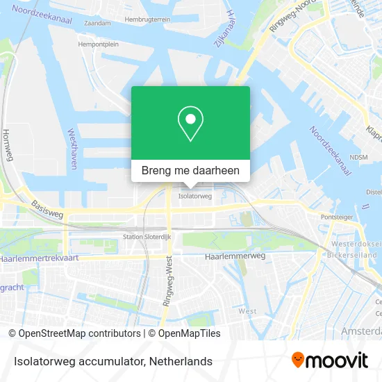 Isolatorweg accumulator kaart