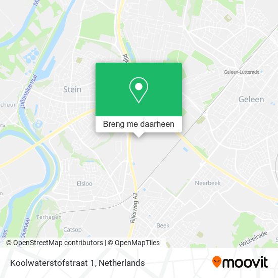 Koolwaterstofstraat 1 kaart